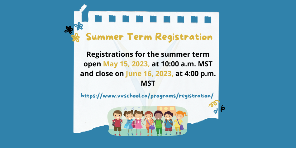 Summer Term Registrations Open on May 15, 2023!