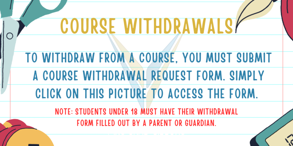 COURSE WITHDRAWAL REQUEST FORM