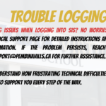TROUBLE LOGGING IN