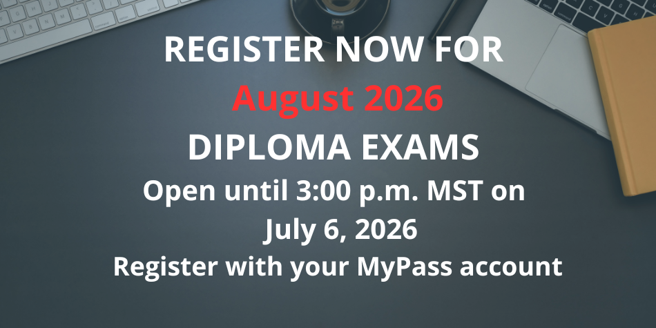 August Diploma Exam Registration