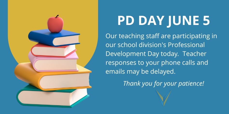 PD Day – Friday, June 5