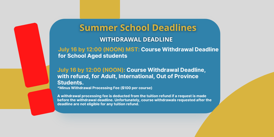 Course Withdrawal Deadline June 16