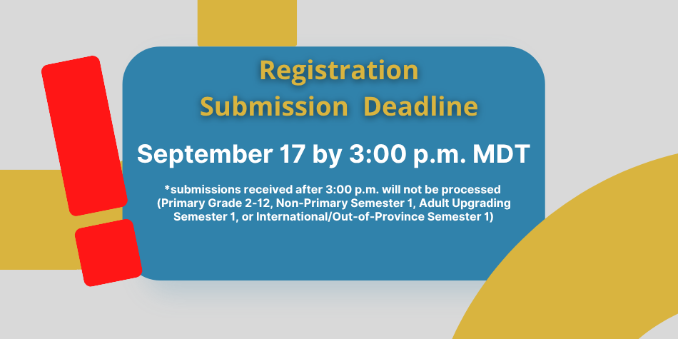 Registration Submission Deadline